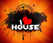 Das I Love House Music Wallpaper 176x144