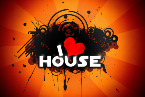 Обои I Love House Music 480x320