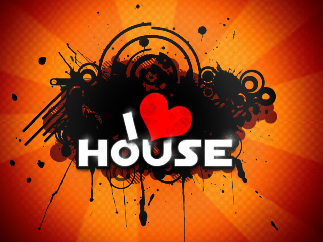 Das I Love House Music Wallpaper 640x480