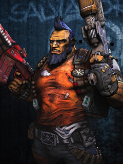 Salvador the Gunzerker, Borderlands 2 screenshot #1 240x320