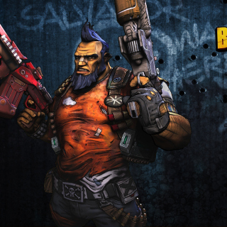 Salvador the Gunzerker, Borderlands 2 Background for 1024x1024