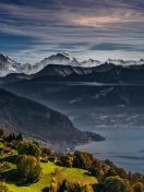Swiss Alps Panorama screenshot #1 132x176