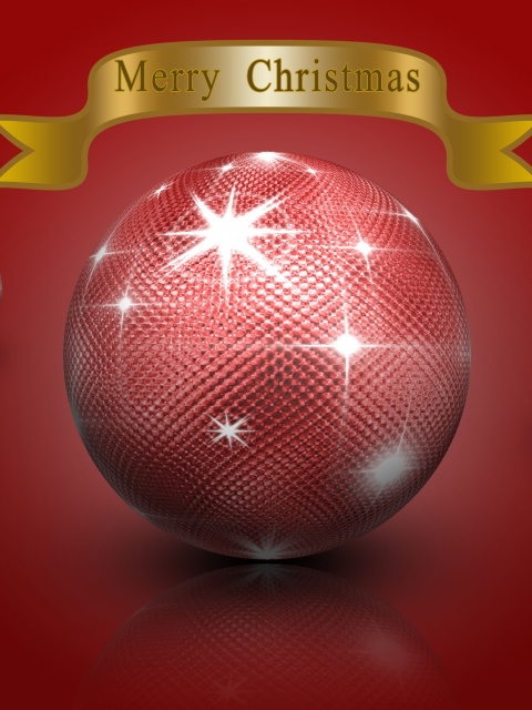 Screenshot №1 pro téma 2018 New Year Red Background 480x640