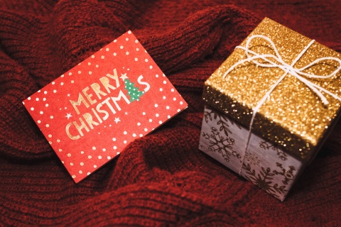 Fondo de pantalla Christmas Postcard and Gift 480x320