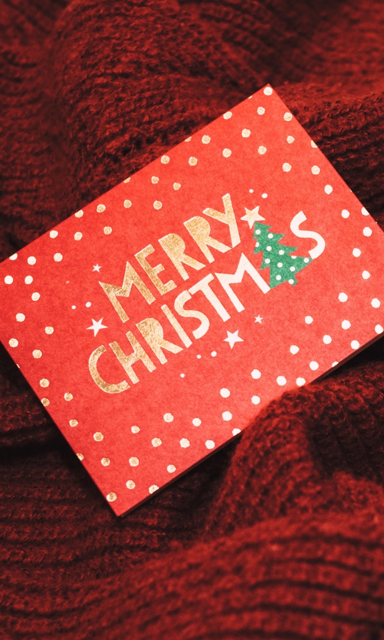 Das Christmas Postcard and Gift Wallpaper 768x1280