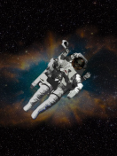 Fondo de pantalla Skull Of Astronaut In Space 132x176