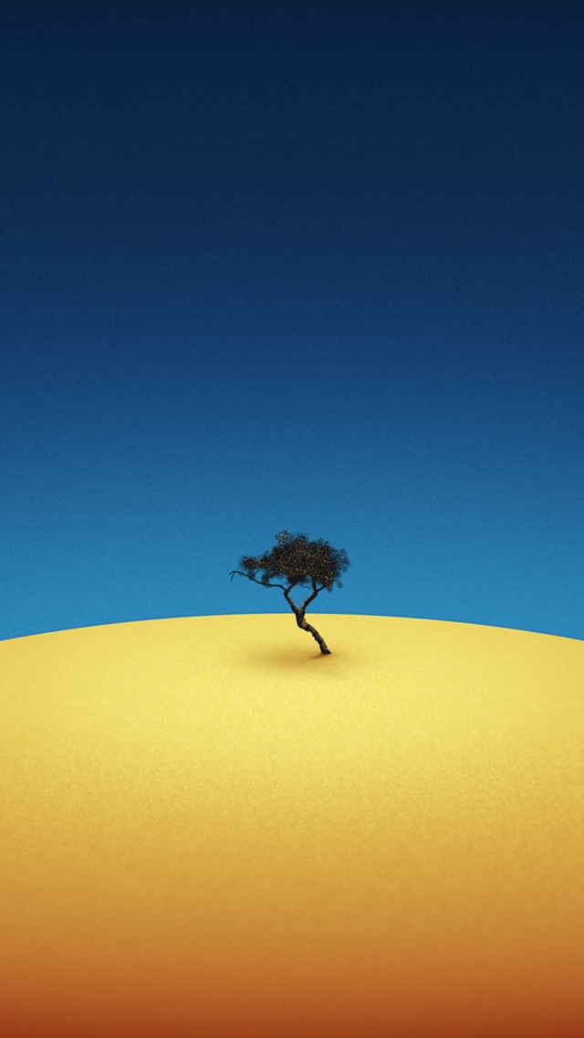 Lonely Tree wallpaper 640x1136