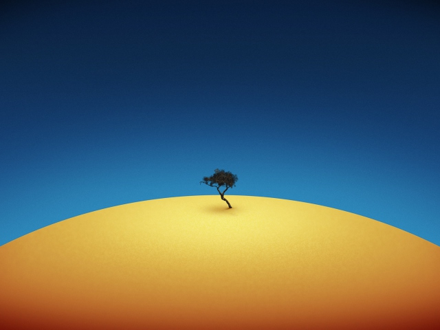 Lonely Tree wallpaper 640x480