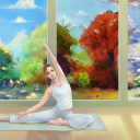 Das Yoga Girl Wallpaper 128x128