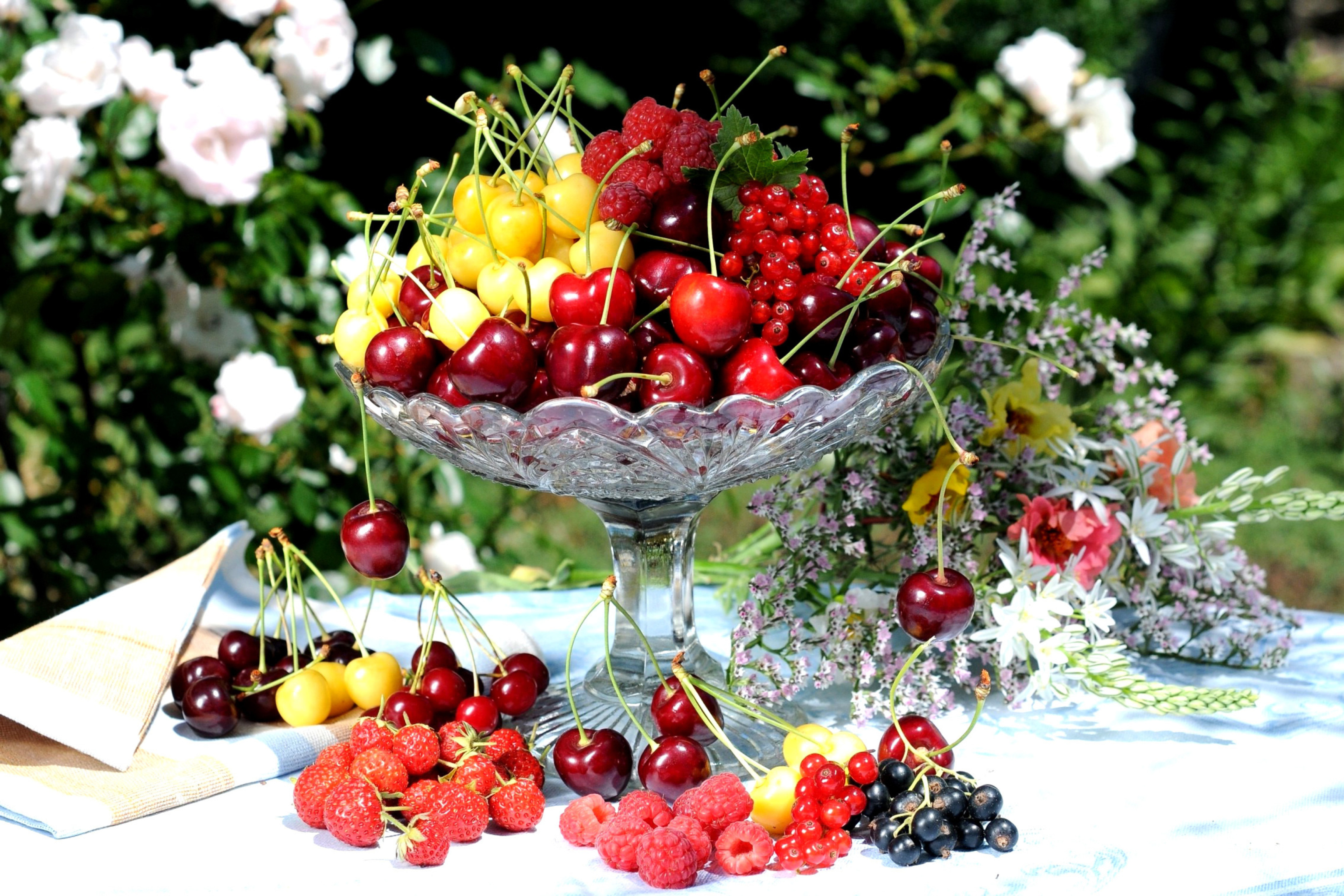 Das Summer berries and harvest Wallpaper 2880x1920