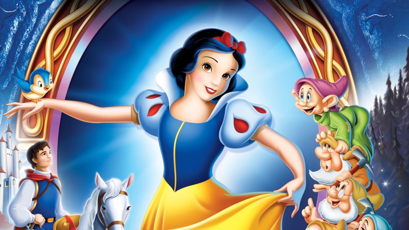 Sfondi Disney Snow White 1366x768