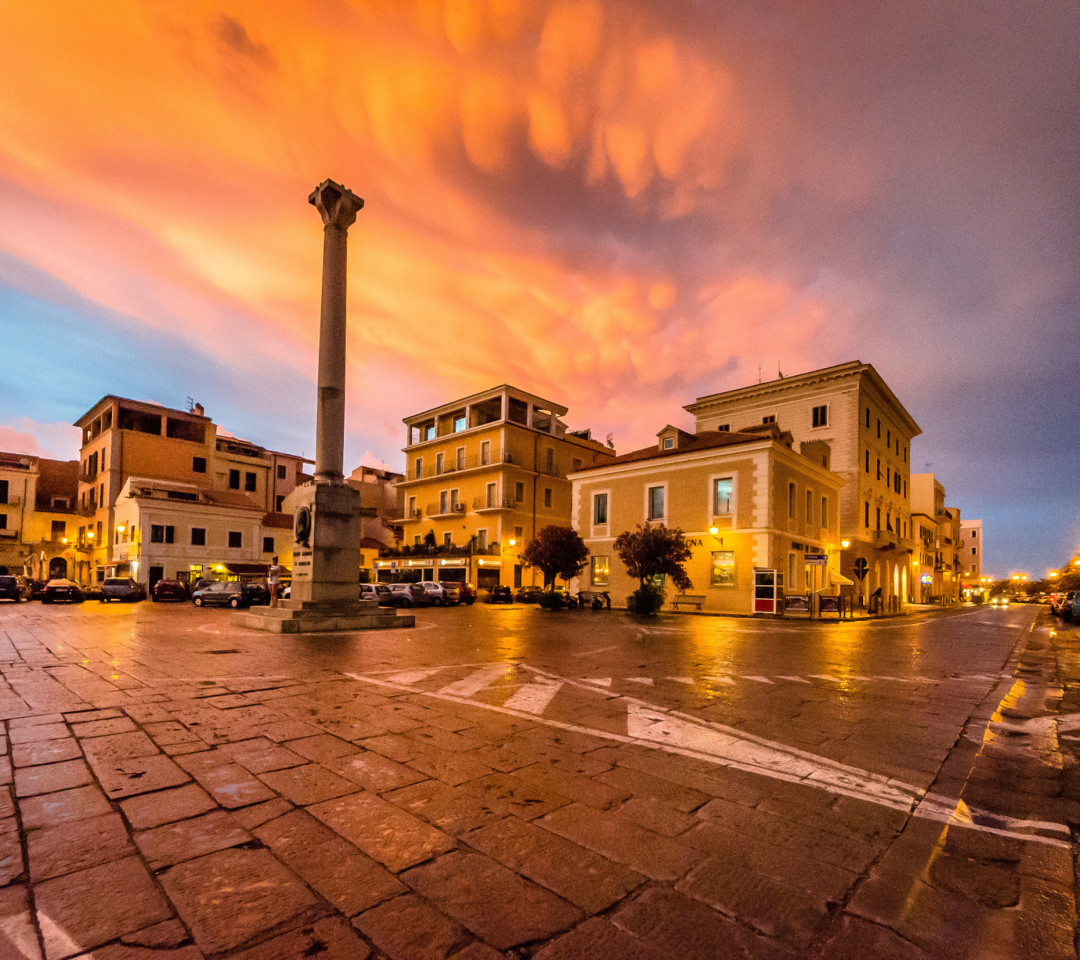 Fondo de pantalla City on Sardinia 1080x960