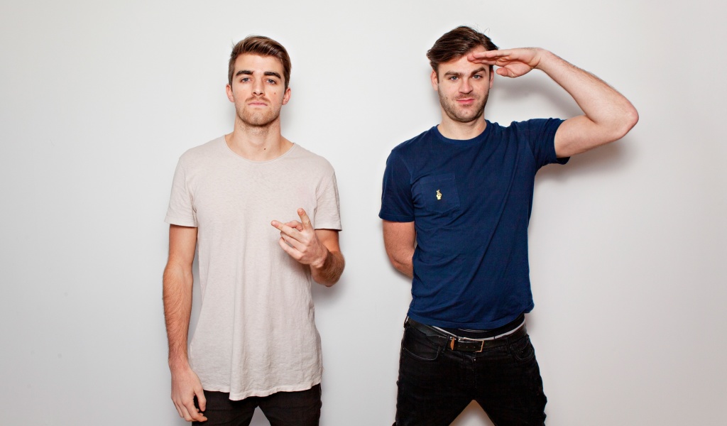 Das The Chainsmokers with Andrew Taggart and Alex Pall Wallpaper 1024x600