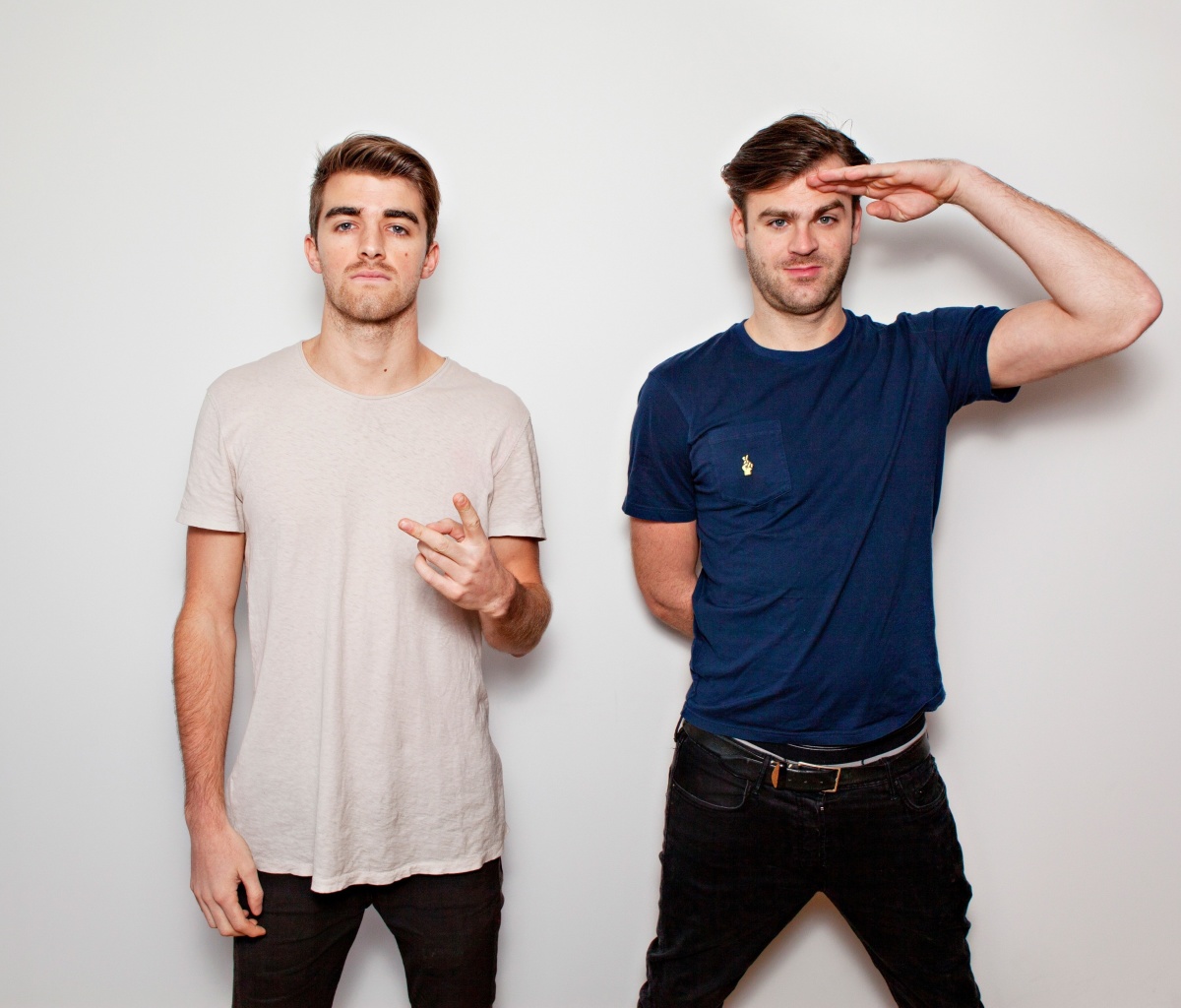 Обои The Chainsmokers with Andrew Taggart and Alex Pall 1200x1024