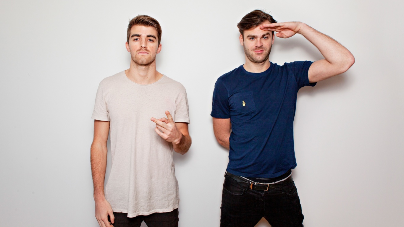 Screenshot №1 pro téma The Chainsmokers with Andrew Taggart and Alex Pall 1366x768