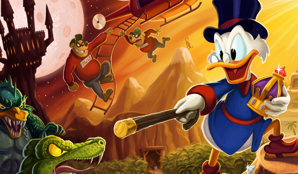 Das DuckTales, Scrooge McDuck Wallpaper 1024x600