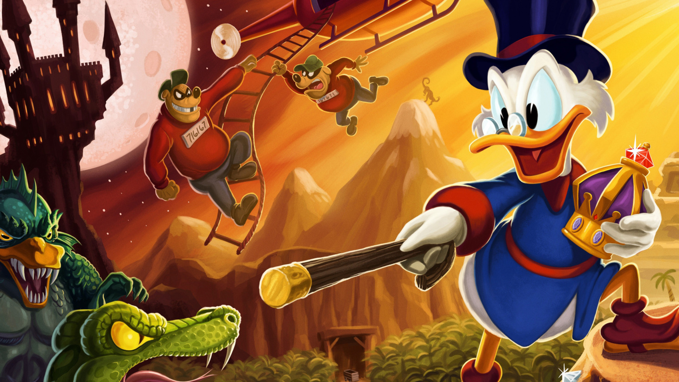 Screenshot №1 pro téma DuckTales, Scrooge McDuck 1366x768