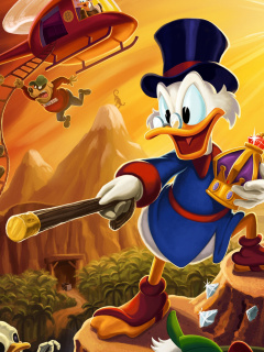 DuckTales, Scrooge McDuck wallpaper 240x320