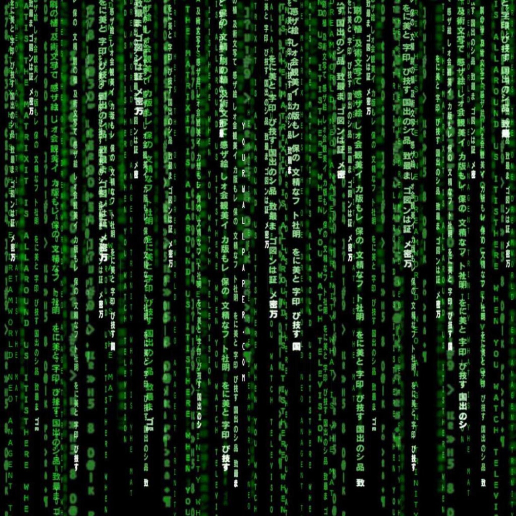 Matrix Code wallpaper 1024x1024