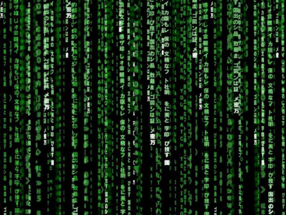 Das Matrix Code Wallpaper 1152x864