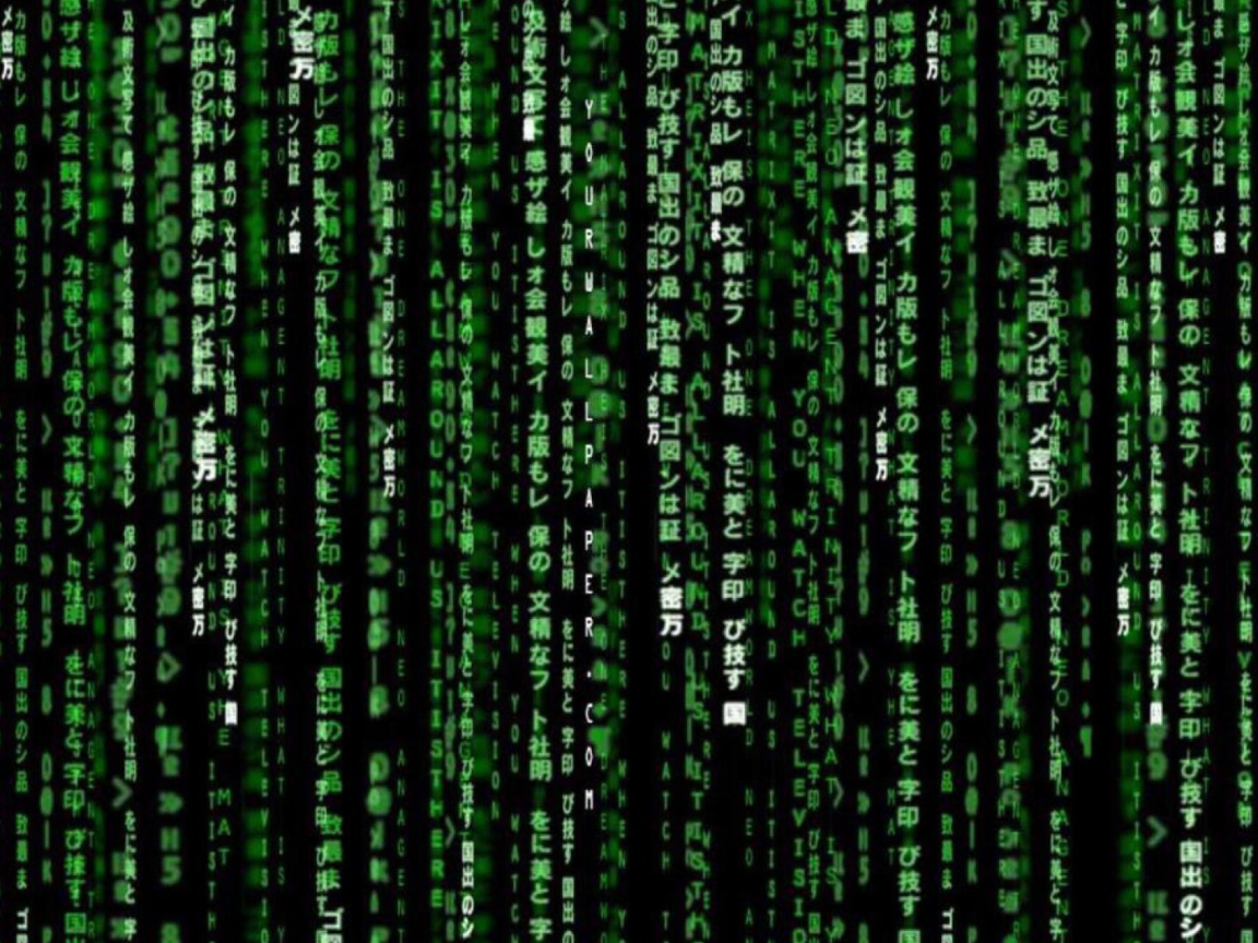 Fondo de pantalla Matrix Code 1152x864