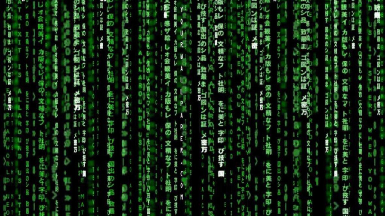 Das Matrix Code Wallpaper 1280x720