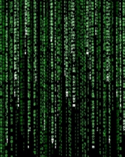 Das Matrix Code Wallpaper 176x220