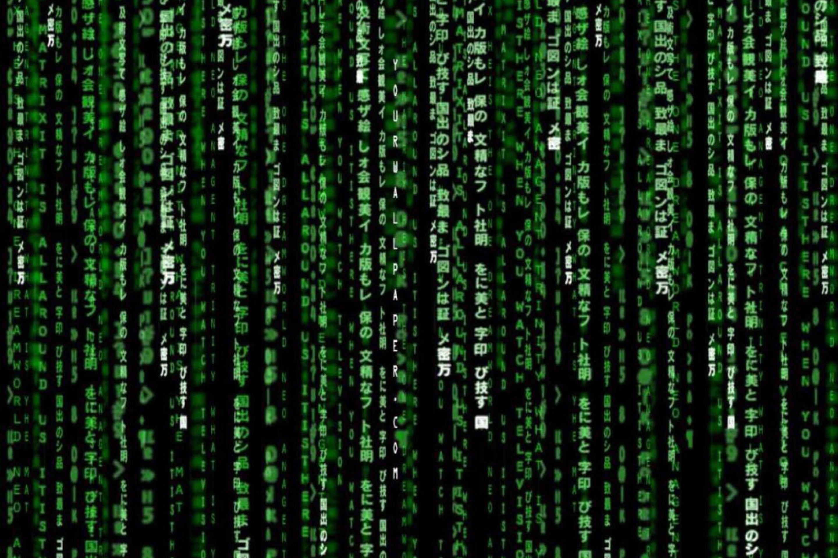 Das Matrix Code Wallpaper 2880x1920
