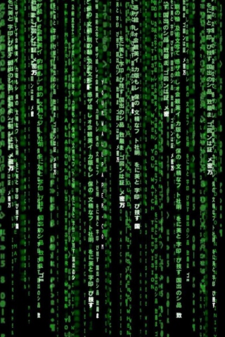 Das Matrix Code Wallpaper 320x480
