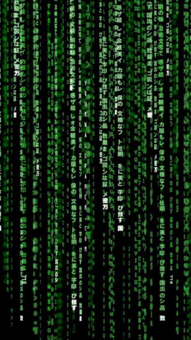 Das Matrix Code Wallpaper 640x1136