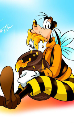 Das Goofy Bees Wallpaper 240x400
