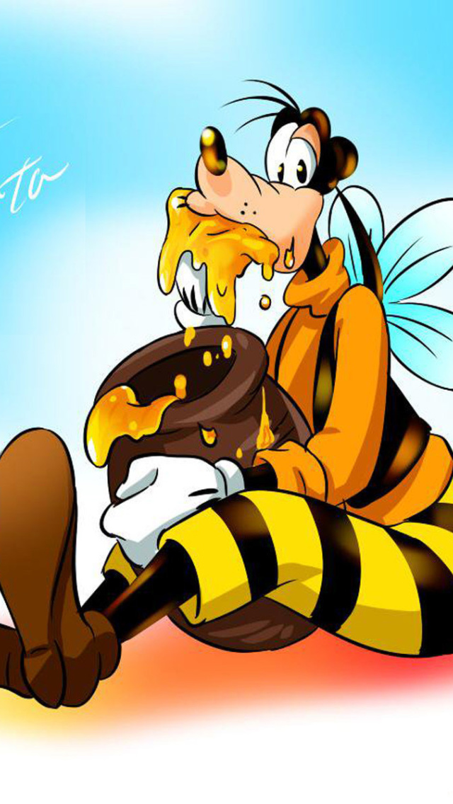 Goofy Bees wallpaper 640x1136