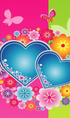 Fondo de pantalla Colours Love 240x400