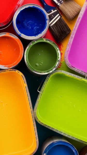 Colorful Paint wallpaper 360x640