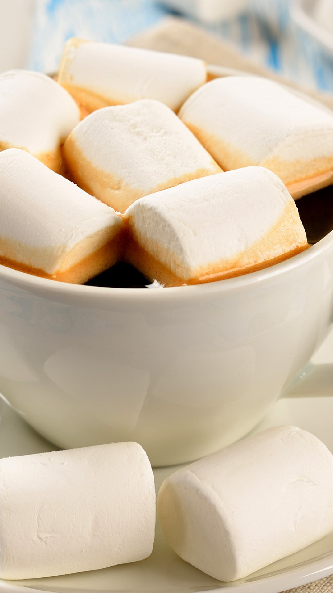 Marshmallow and Coffee wallpaper 1080x1920