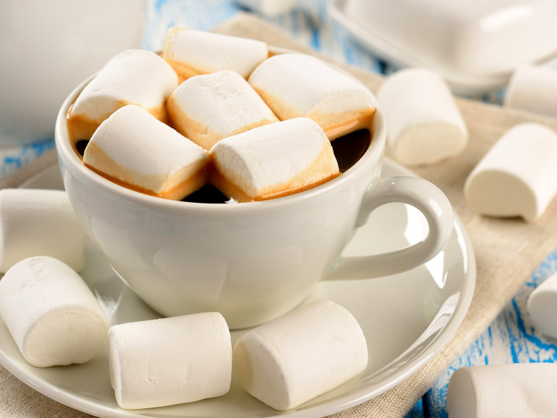 Marshmallow and Coffee wallpaper 800x600