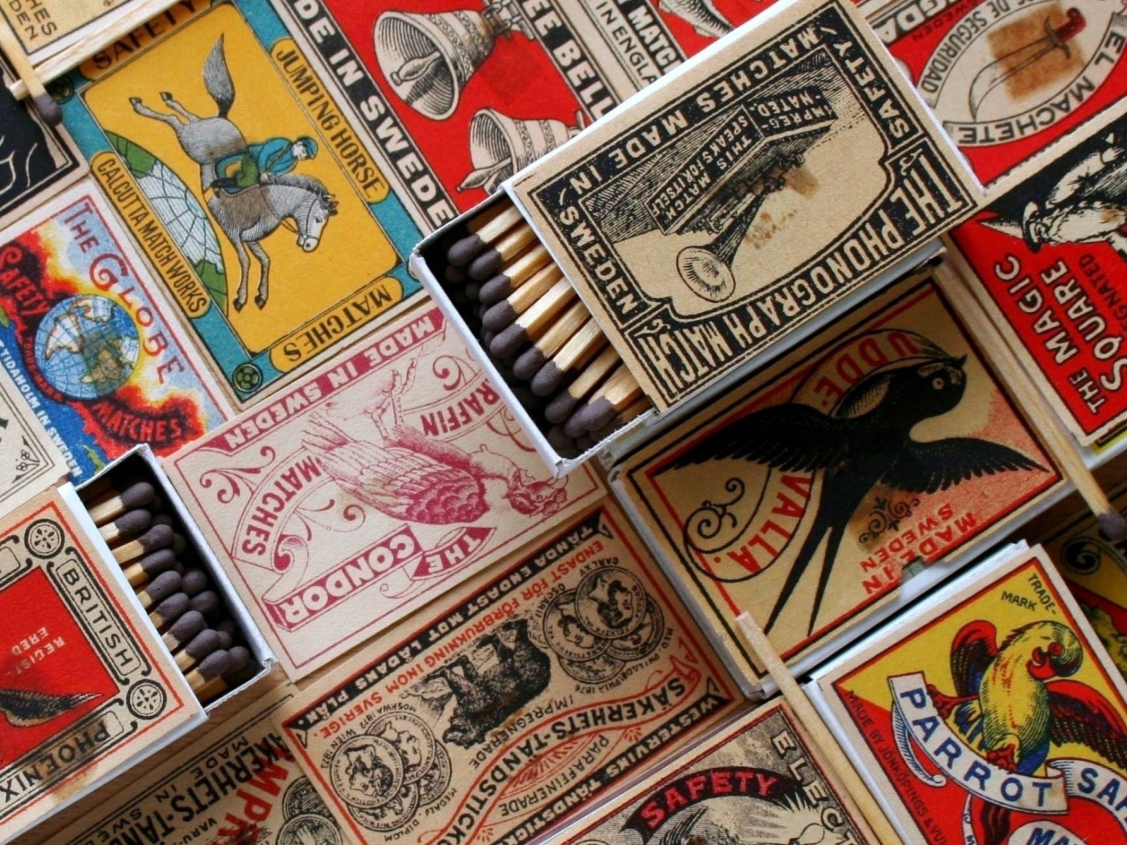 Fondo de pantalla Matchboxes 1600x1200