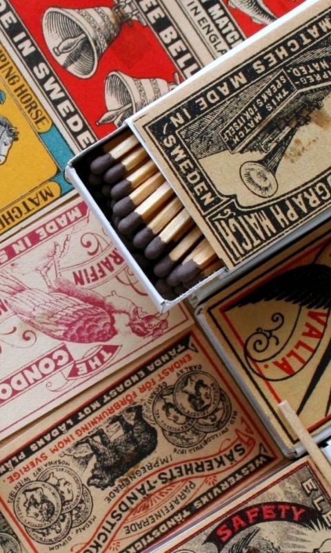 Fondo de pantalla Matchboxes 480x800