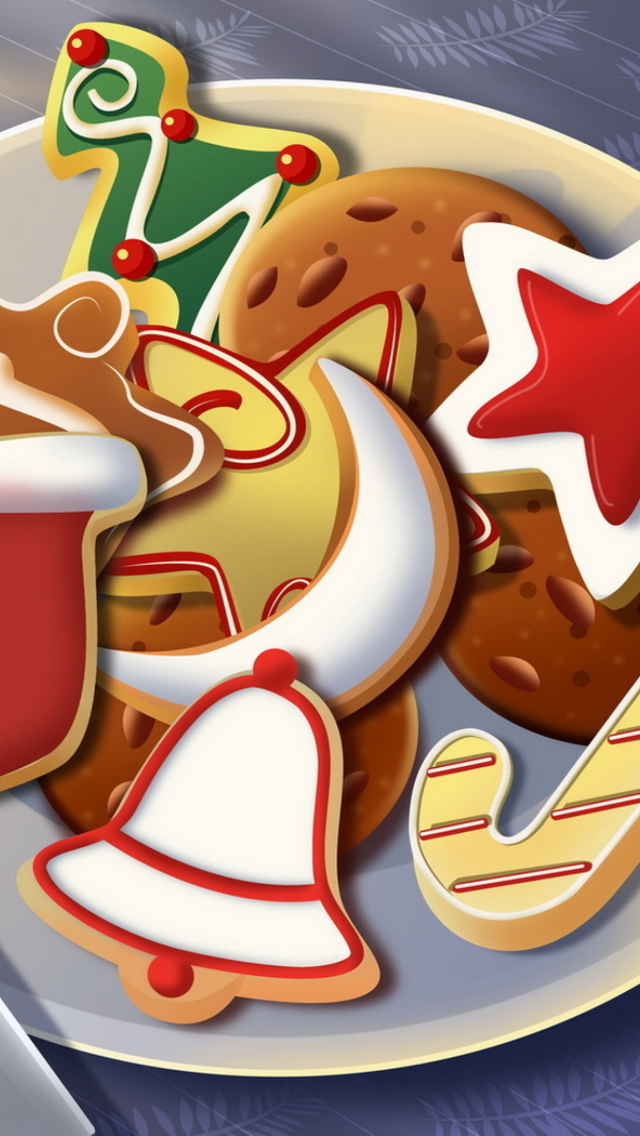 Das Sweets For Santa Wallpaper 640x1136