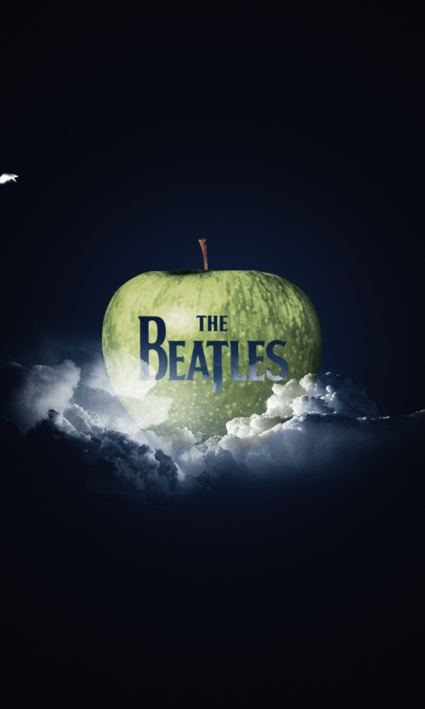 Обои The Beatles Apple 480x800