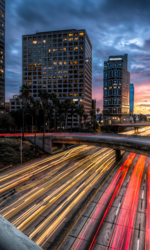 City Dormitory At Night wallpaper 480x800