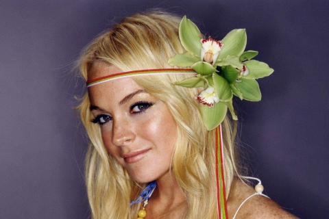 Fondo de pantalla Cute Lindsay Lohan 480x320