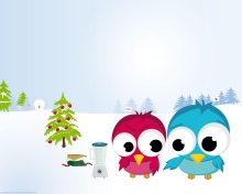 Funny Christmas Birds screenshot #1 220x176