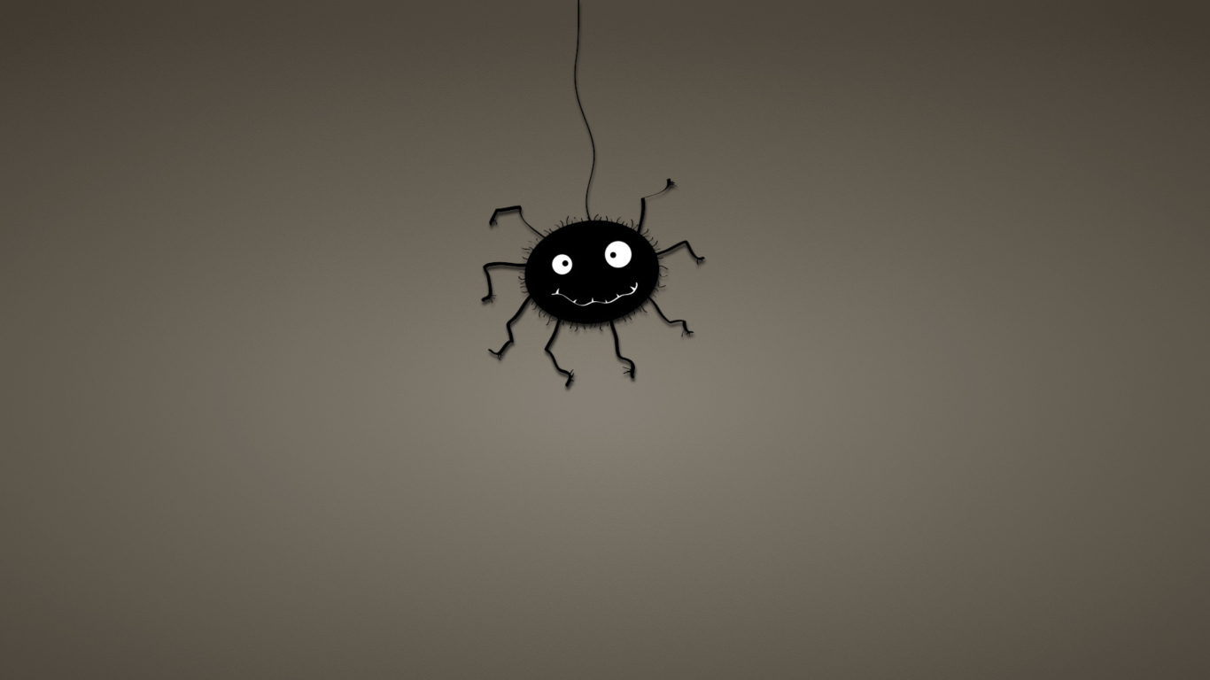 Screenshot №1 pro téma Funny Spider 1366x768