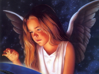Das Little Angel Wallpaper 320x240