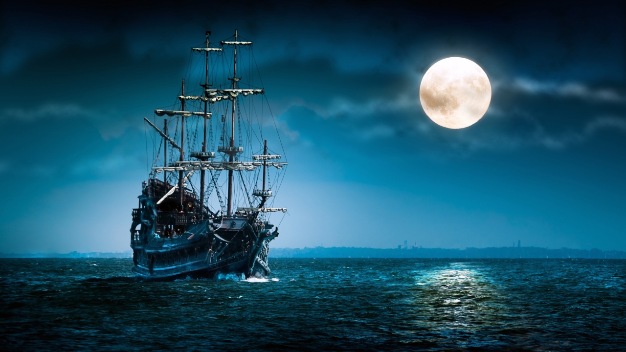 Das Beautiful Pirate Sheep Wallpaper 1280x720