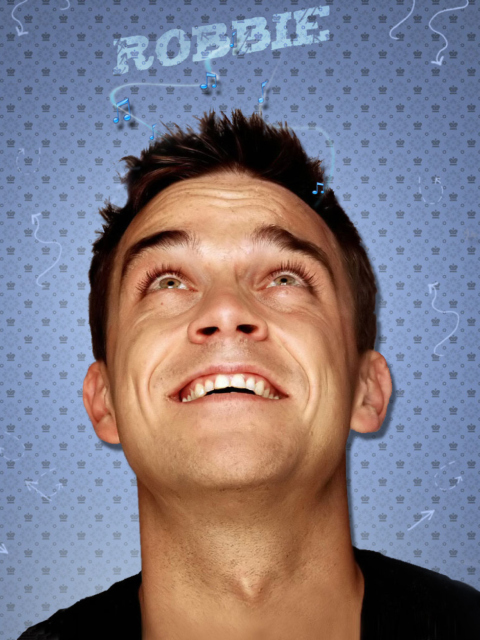 Das Robbie Williams Wallpaper 480x640