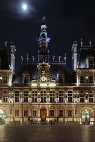 Das Hotel de Ville - Paris Wallpaper 320x480