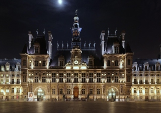 Hotel de Ville - Paris Background for Android, iPhone and iPad