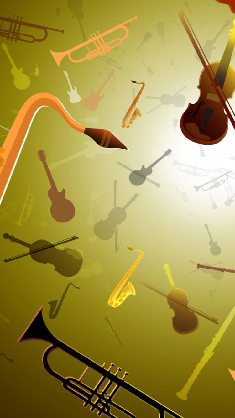 Music Instruments wallpaper 750x1334